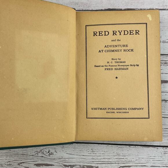 Vtg Red Ryder and the Adventure at Chimney Rock by Fred Harman, Copyright 1946 - Picture 5 of 14